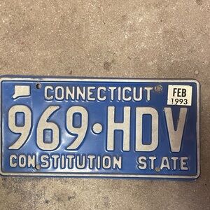 Connecticut License Plate